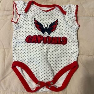 NHL Red and White Baby Onesie